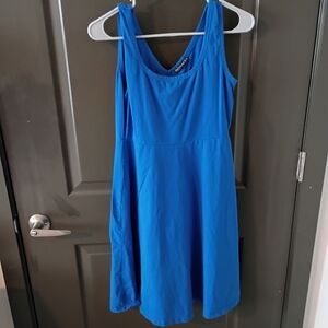 Chic Blue Midi Dress